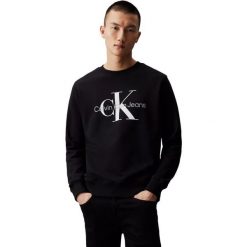 Bluza Calvin Klein Core Monogram, Mężczyźni. Czarne bluzy męskie Calvin Klein, m, bez wzorów, z bawełny, bez kaptura. Za 490.00 zł.