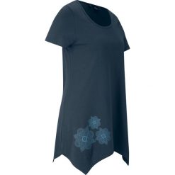 Shirt sportowy, krótki rękaw. Niebieskie koszulki sportowe damskie bonprix, bez wzorów, bez kołnierzyka, bez ramiączek. Za 69.99 zł.