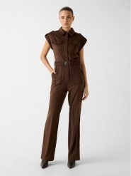 Guess Kombinezon 180568 Brązowy Classic Fit. Brązowe sukienki damskie Guess, s, z aplikacjami, bez kołnierzyka, bez ramiączek. Za 799.99 zł.