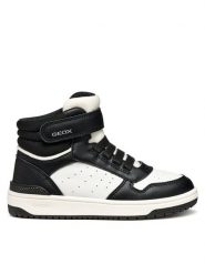 Geox Sneakersy J Washiba J46LQB 05415 C0504 S Biały. Białe buty sportowe chłopięce Geox, bez wzorów, ze skóry, bez zapięcia. Za 189.99 zł.