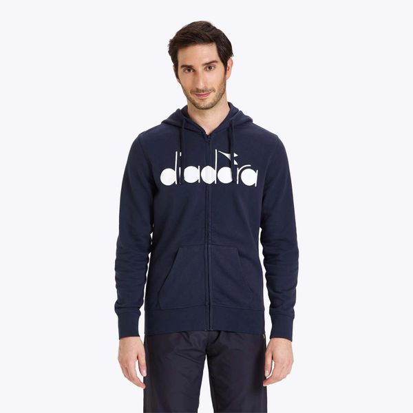 Bluza męska DIADORA HD FZ SWEAT DIADORA CLUB. Czarne bluzy męskie Diadora, m, bez wzorów, bez kaptura. Za 129.99 zł.