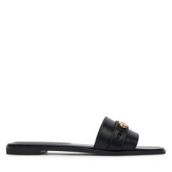 Klapki Tory Burch. Czarne klapki damskie Tory Burch, bez wzorów, bez obcasa. Za 1,549.00 zł.