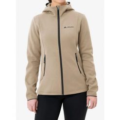 Bluza z kapturem damska Vaude Idris Fleece Hoody. Brązowe bluzy damskie Vaude, bez wzorów, z kapturem, trekkingowe. Za 414.69 zł.