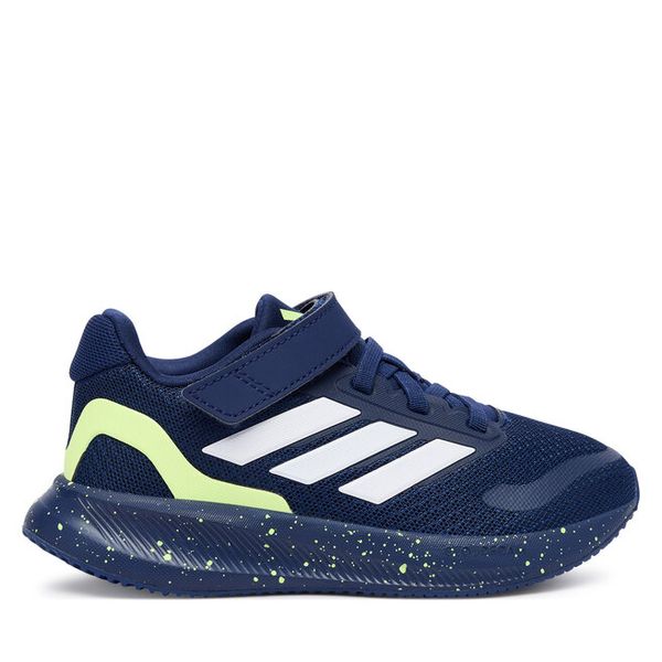Sneakersy adidas. Niebieskie trampki i tenisówki chłopięce Adidas, bez wzorów, bez zapięcia. Za 149.99 zł.