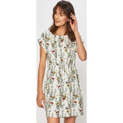 Vero Moda - Sukienka. Białe sukienki damskie Vero Moda, s, bez wzorów, z materiału, casualowe, bez kołnierzyka, bez ramiączek. W wyprzedaży za 99.90 zł.