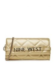 Nine West Torebka GLAR2 Złoty. Żółte torebki do ręki damskie Nine West, bez wzorów, z materiału, wizytowe, bez dodatków. Za 199.99 zł.