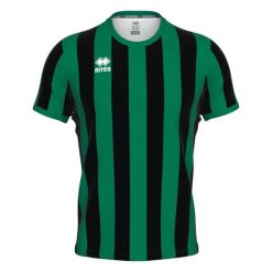 Koszulka Errea Strip. Czarne koszulki sportowe męskie ERREA, m, bez wzorów, bez kołnierzyka, bez ramiączek, do piłki nożnej. Za 242.50 zł.