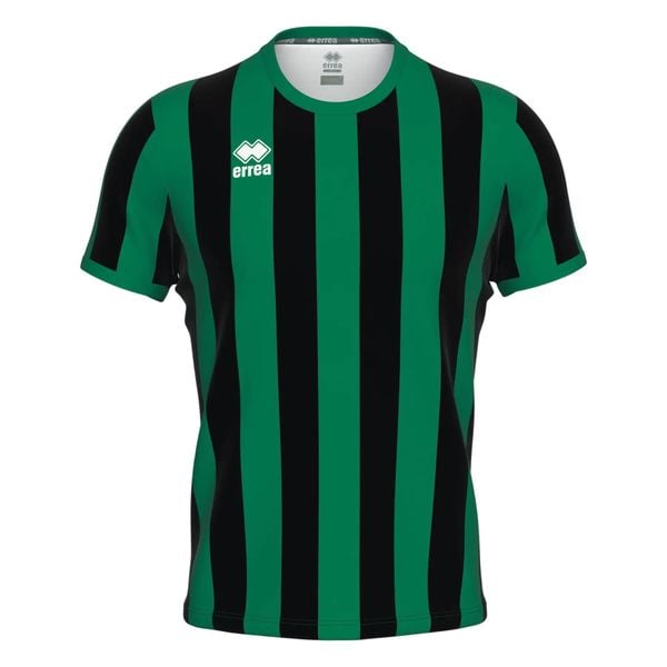 Koszulka Errea Strip. Czarne koszulki sportowe męskie ERREA, m, bez wzorów, bez kołnierzyka, bez ramiączek, do piłki nożnej. Za 214.99 zł.