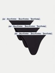 Juicy Couture Komplet 3 par fig klasycznych Diddy JCLBR224572 Czarny. Czarne figi damskie Juicy Couture, xxs, bez wzorów, z bawełny. Za 79.99 zł.