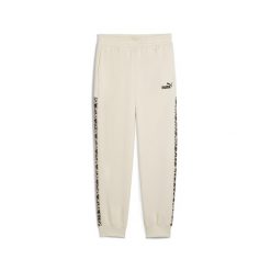 Damskie spodnie dresowe Essentials z wysokim stanem i zwierzęcym nadrukiem PUMA. Białe spodnie dresowe damskie Puma, bez wzorów, z dresówki, do biegania. Za 162.99 zł.