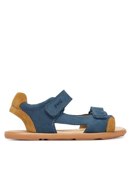 Primigi Sandały 1416600 S Granatowy. Niebieskie sandały chłopięce Primigi, z nubiku, bez zapięcia. Za 249.99 zł.