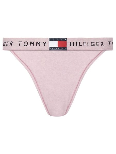 Tommy Hilfiger Stringi UW0UW06095 Różowy. Czerwone stringi damskie Tommy Hilfiger, xs, bez wzorów, z bawełny. Za 69.99 zł.