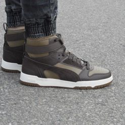 Buty lifestyle męskie Puma RBD Game WTR 387604 08. Brązowe buty sportowe męskie Puma, bez zapięcia, na fitness i siłownię. Za 274.40 zł.