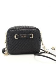 Guess Torba HWWG95 30140 Czarny. Czarne listonoszki damskie Guess, z aplikacjami, ze skóry, bez dodatków. Za 319.99 zł.