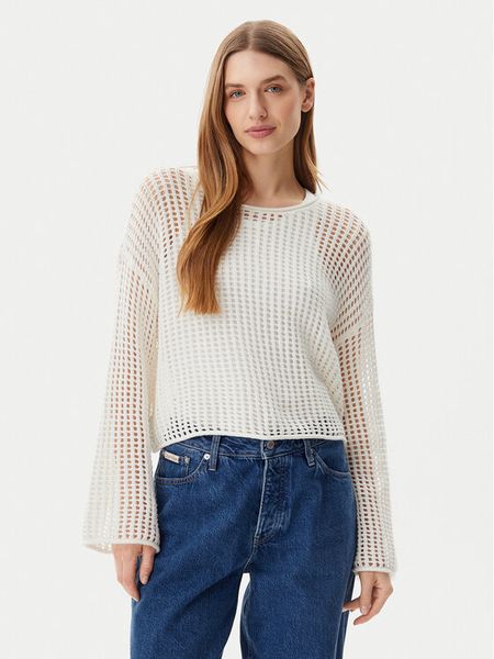 Vans Sweter Mila VN000M9H Écru Loose Fit. Swetry damskie Vans, m, bez wzorów, z bawełny, bez kołnierzyka, bez ramiączek, bez kaptura. Za 169.99 zł.