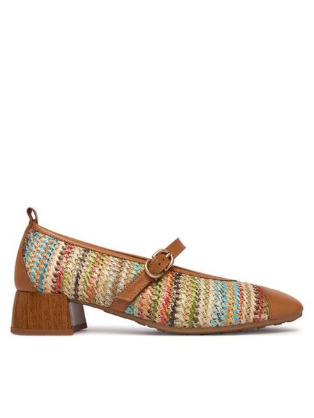Hispanitas Czółenka RHV264686 C006 Brązowy. Brązowe czółenka damskie Hispanitas, bez wzorów, z materiału, bez obcasa, bez zapięcia. Za 450.99 zł.