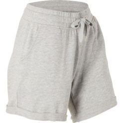 Szorty dresowe bonprix jasnoszary melanż. Szare spodnie dresowe damskie bonprix, bez wzorów, z dresówki. Za 44.99 zł.