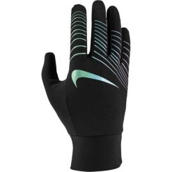 Rękawiczki do biegania damskie Nike Dri-FIT Lightweight. Czarne rękawiczki damskie Nike, bez wzorów, sportowe. Za 149.99 zł.