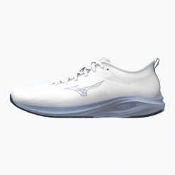 Buty do biegania damskie Mizuno Enerzy Runnerz 2. Białe obuwie sportowe damskie Mizuno, bez wzorów, z gumy, do biegania. Za 269.99 zł.