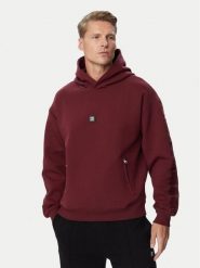 HUGO Bluza Deryhood 50567948 Bordowy Regular Fit. Czerwone bluzy męskie Hugo, m, bez wzorów, bez kaptura. Za 699.99 zł.