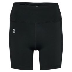 Szorty damskie Hummel HIIT impact Hw. Czarne szorty sportowe damskie Hummel, bez wzorów, sportowe, na fitness i siłownię. Za 250.00 zł.