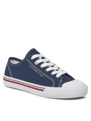 Tommy Hilfiger Trampki Low Cut Lace Up Sneaker T3X9-33324-0890 S Granatowy. Niebieskie trampki i tenisówki chłopięce Tommy Hilfiger, bez wzorów, z materiału, bez zapięcia. Za 209.99 zł.