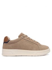 Tommy Hilfiger Sneakersy T3X9-35244-0318 M Beżowy. Brązowe buty sportowe chłopięce Tommy Hilfiger, bez wzorów, ze skóry, bez zapięcia. Za 364.99 zł.