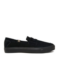 Tenisówki DC Shoes. Czarne trampki męskie DC Shoes, bez wzorów, bez zapięcia. Za 279.99 zł.