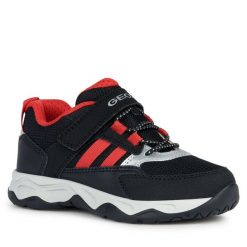 Sneakersy Geox. Niebieskie trampki i tenisówki chłopięce Geox, bez wzorów, bez zapięcia. Za 199.99 zł.