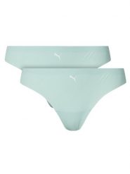 Puma Komplet 2 par stringów 935021 Zielony. Zielone stringi damskie Puma, l, bez wzorów, z syntetyku. Za 79.99 zł.