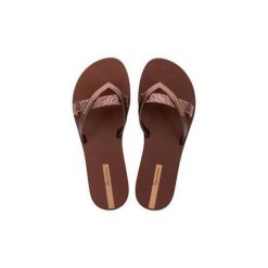 Klapki japonki damskie Ipanema Kirei. Brązowe klapki damskie Ipanema, bez wzorów, bez obcasa. Za 89.00 zł.