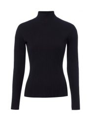 HUGO Koszulka z długim rękawem Kobiety Bawełna czarny, XL. Czarne t-shirty damskie Hugo, xl, bez wzorów, z bawełny, biznesowe, bez kołnierzyka. Za 399.95 zł.