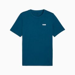 Koszulka męska Puma ESS SMALL LOGO niebieska rozmiar S. Niebieskie koszulki sportowe męskie Puma, m, bez wzorów, z bawełny, bez kołnierzyka, bez ramiączek, trekkingowe. Za 75.75 zł.