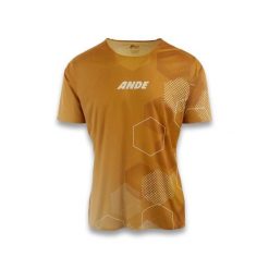 T-Shirt Ande Kima Dorośli. Żółte t-shirty męskie ANDE, s, bez wzorów, z materiału, klasyczne, bez kołnierzyka. Za 194.99 zł.