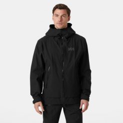 Kurtka narciarska Helly Hansen Verglas Bc. Czarne kurtki męskie Helly Hansen, na zimę, m, bez wzorów, sportowe, bez kaptura. Za 1,621.00 zł.