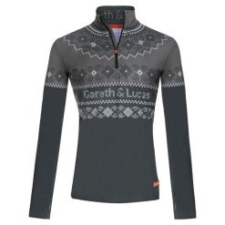 Bluza narciarska Męska Gareth & Lucas Eighty-Two. Białe bluzy męskie GARETH & LUCAS, m, bez wzorów, z elastanu, bez kaptura, narciarskie. Za 229.99 zł.