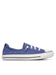 Converse Trampki Chuck Taylor All Star Shoreline Embroidered Stars A16058C Niebieski. Niebieskie trampki i tenisówki damskie Converse, bez wzorów, z materiału, retro, bez zapięcia. Za 249.99 zł.