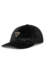Guess Czapka z daszkiem AW5630 POL01 Czarny. Czarne rękawiczki damskie Guess, z aplikacjami, z poliesteru. Za 154.99 zł.