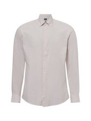Nils Sundström koszula casual z zawartością lnu Mężczyźni Modern Fit Bawełna beżowy, XL. Brązowe koszule męskie Nils Sundström, m, bez wzorów, z bawełny, casualowe, bez kołnierzyka, bez ramiączek. Za 199.95 zł.