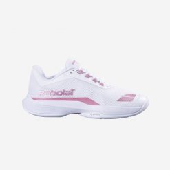 Buty tenisowe damskie Babolat Jet Tere 2 na każdą nawierzchnię. Obuwie sportowe damskie BABOLAT, bez wzorów, z materiału, tenisowe. Za 459.99 zł.