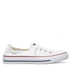 Trampki Converse. Białe półbuty damskie Converse, bez wzorów, retro, bez zapięcia. Za 199.99 zł.