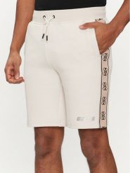 Guess Szorty materiałowe Mickey Z4RD04 KB3P2 Écru Regular Fit. Szorty męskie Guess, l, z aplikacjami, z bawełny. Za 179.99 zł.