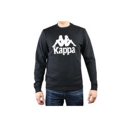 Kappa Sertum RN Sweatshirt, męska bluza. Czarne bluzy męskie Kappa, l, bez wzorów, z bawełny, bez kaptura. Za 89.99 zł.