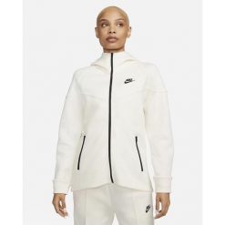 Bluza sportowa damska Nike FB8338110. Białe bluzy sportowe damskie Nike, m, bez wzorów, z kapturem. Za 543.00 zł.