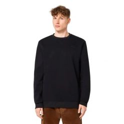 Bluza bez kaptura Męska Oakley Relax Crew Sweatshirt 2.0. Czarne bluzy męskie Oakley, l, bez wzorów, bez kaptura. Za 187.99 zł.