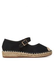 DeeZee Espadryle Q88-512-1 Czarny. Czarne espadryle damskie DeeZee, bez wzorów, z materiału, bez obcasa, bez zapięcia. Za 83.99 zł.