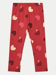 Gap Legginsy 525365 Czerwony Regular Fit. Czerwone legginsy dla dziewczynek GAP, bez wzorów, z bawełny. Za 39.99 zł.