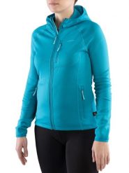 Bluza trekkingowa techniczna damska Viking Jukon Hoodie z kapturem na zamek. Niebieskie bluzy damskie Viking, xl, bez wzorów, z dzianiny, z kapturem. Za 280.03 zł.