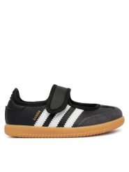 Adidas Baleriny Samba Jane LA3702 Czarny. Czarne baleriny dziewczęce Adidas, bez wzorów, ze skóry, bez zapięcia. Za 219.99 zł.