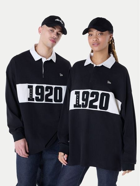 New Era Bluza 60596285 Czarny Regular Fit. Czarne bluzy męskie New Era, l, bez wzorów, z bawełny, bez kaptura. Za 229.99 zł.